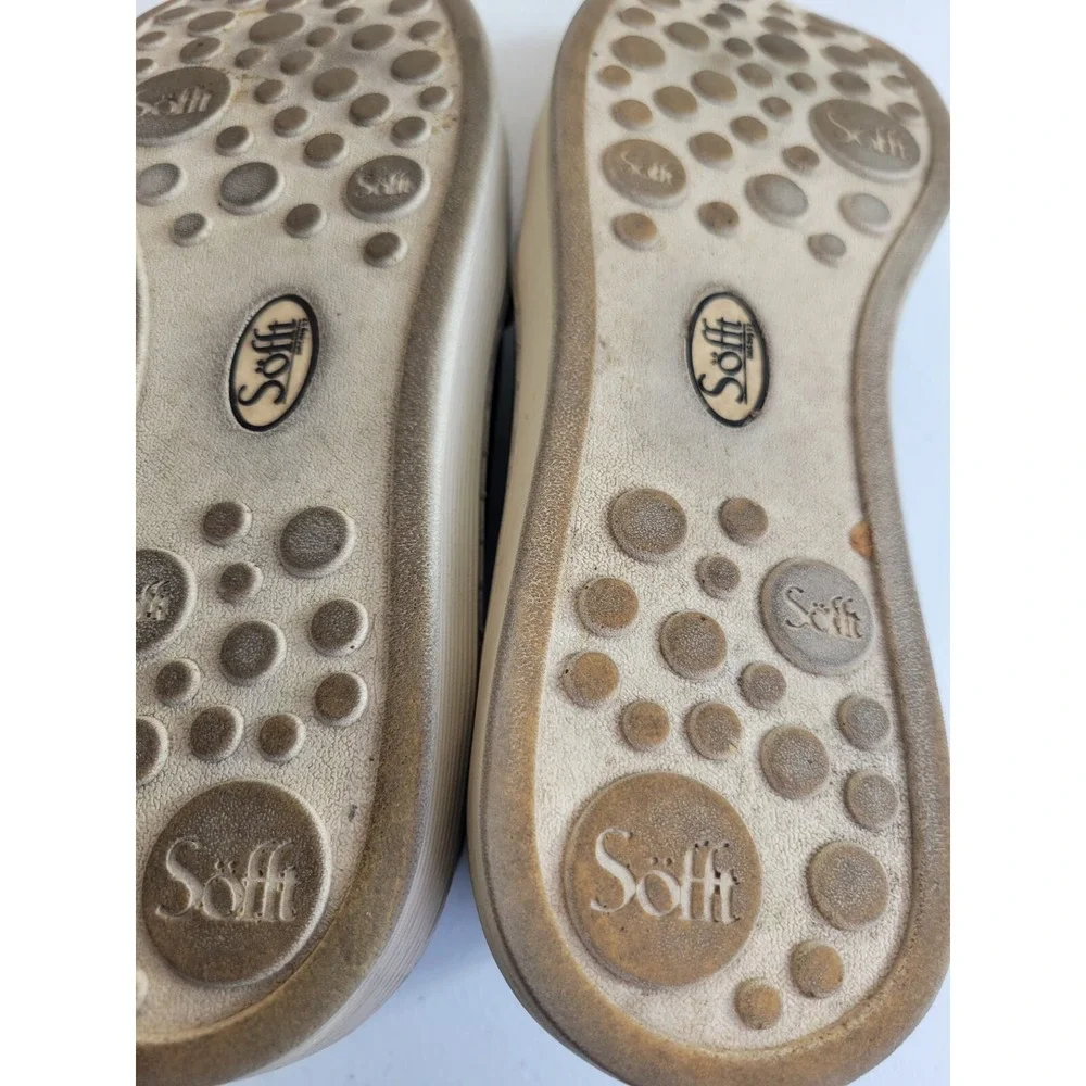 Sofft Somers Slip On Sneakers Black Snakeskin Look Leather Shoes Women 9.5M